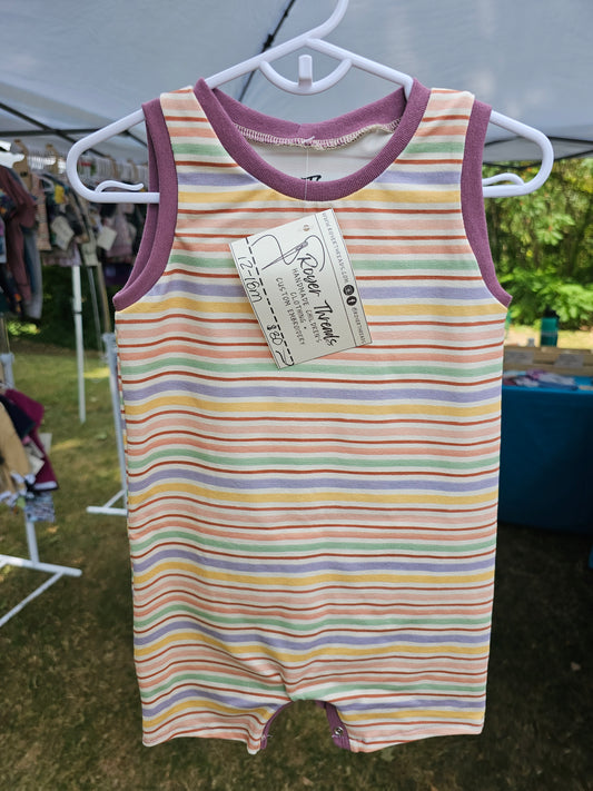 Summer Stripes Tank Romper