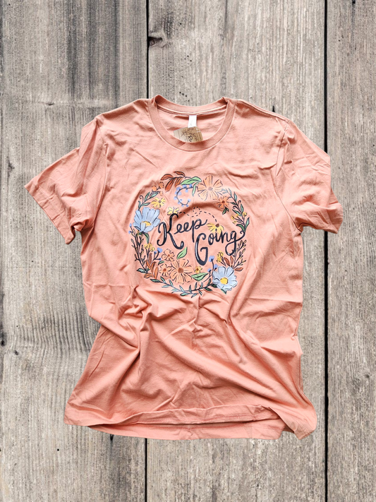 Keep Going Adult Tshirt
