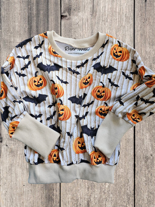 Pumpkins + Bats Sweater
