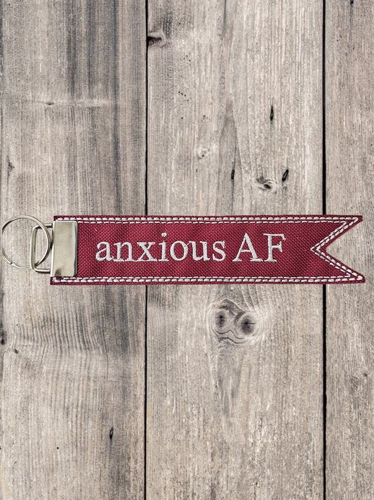 Anxious AF Flag Keyfob