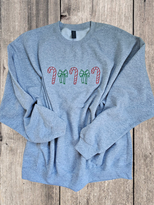 Candy & Ribbons Embroidery Crewneck
