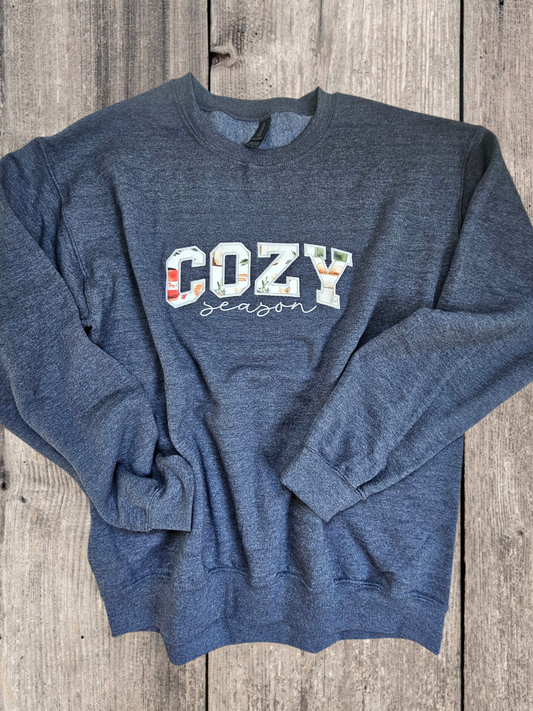 Cozy Season Embroidery Crewneck