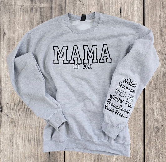 PREORDER * Mama with Names on Sleeve