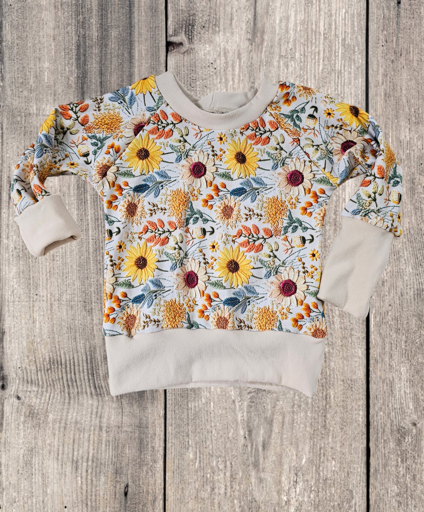 Cozy Sunflower Raglan