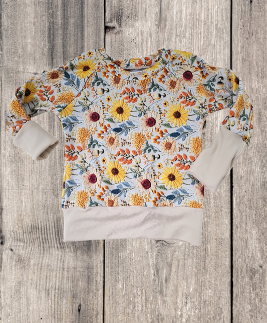 Cozy Sunflower Raglan