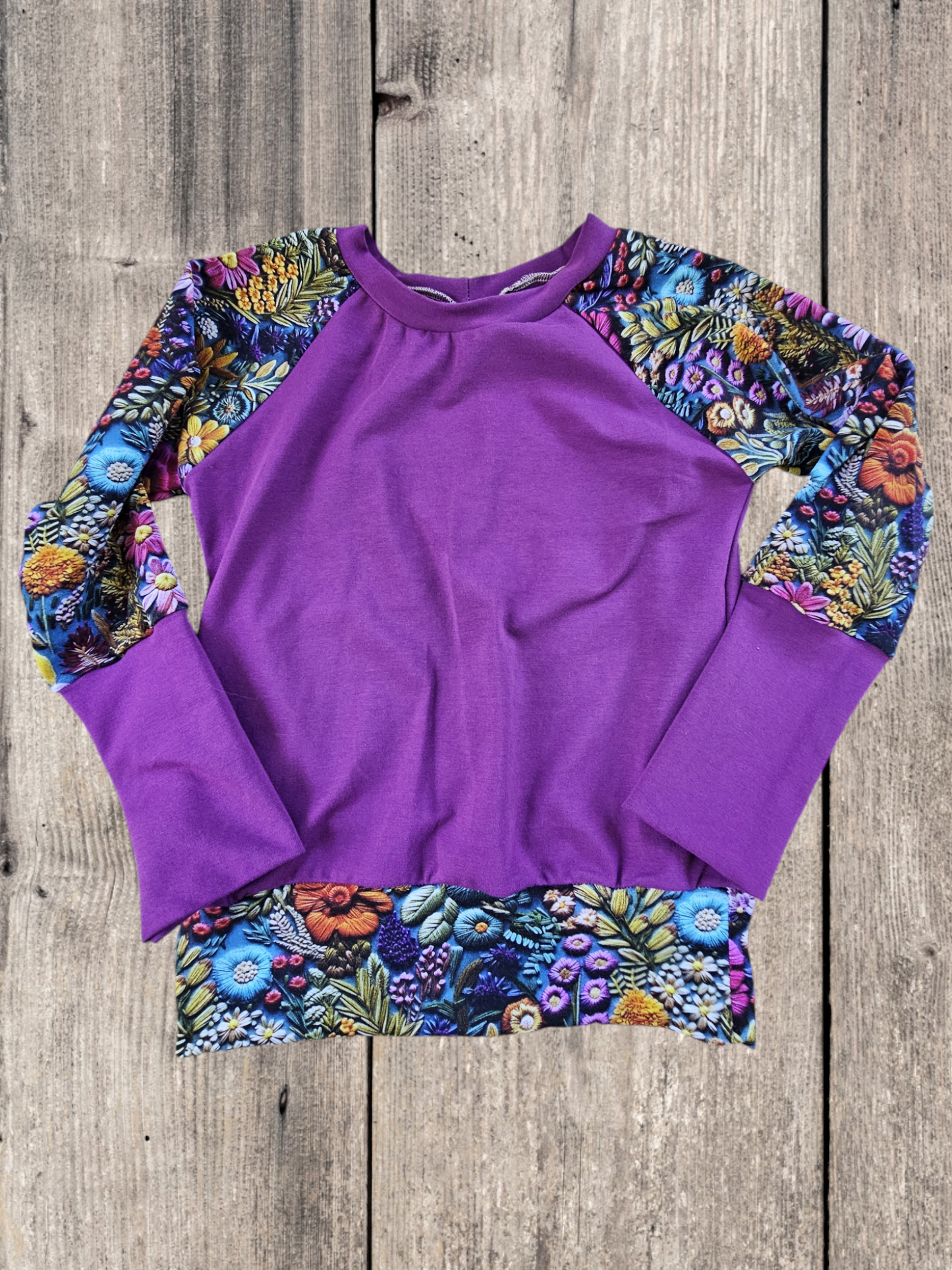 Raglan Style Long Sleeve