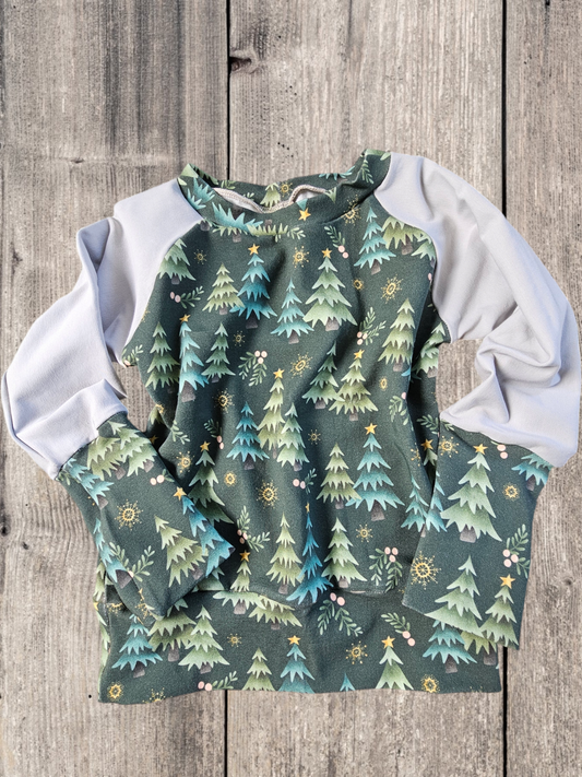 Evergreen Christmas Tree Raglan