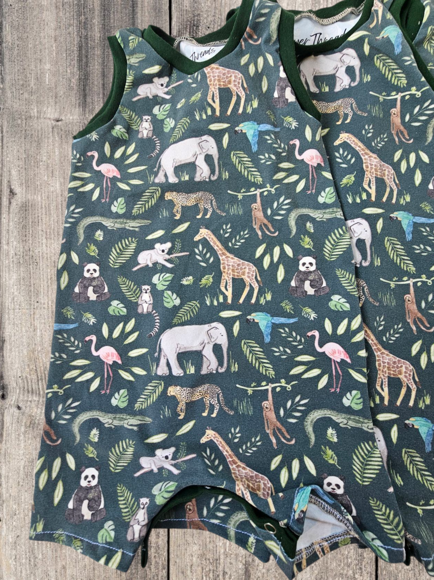 Off to the Zoo Tank Romper