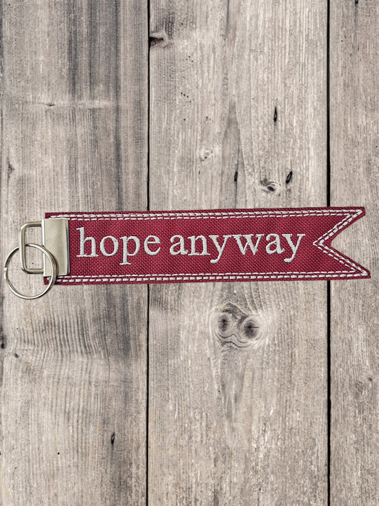 Hope Anyway Flag Keyfob