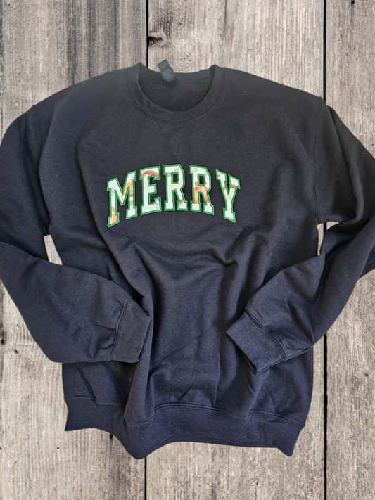 Merry Embroidery Crewneck